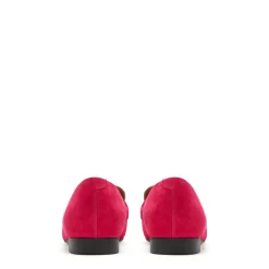 Isabel Bernard Vendôme Fleur fuchsia suède loafers Store