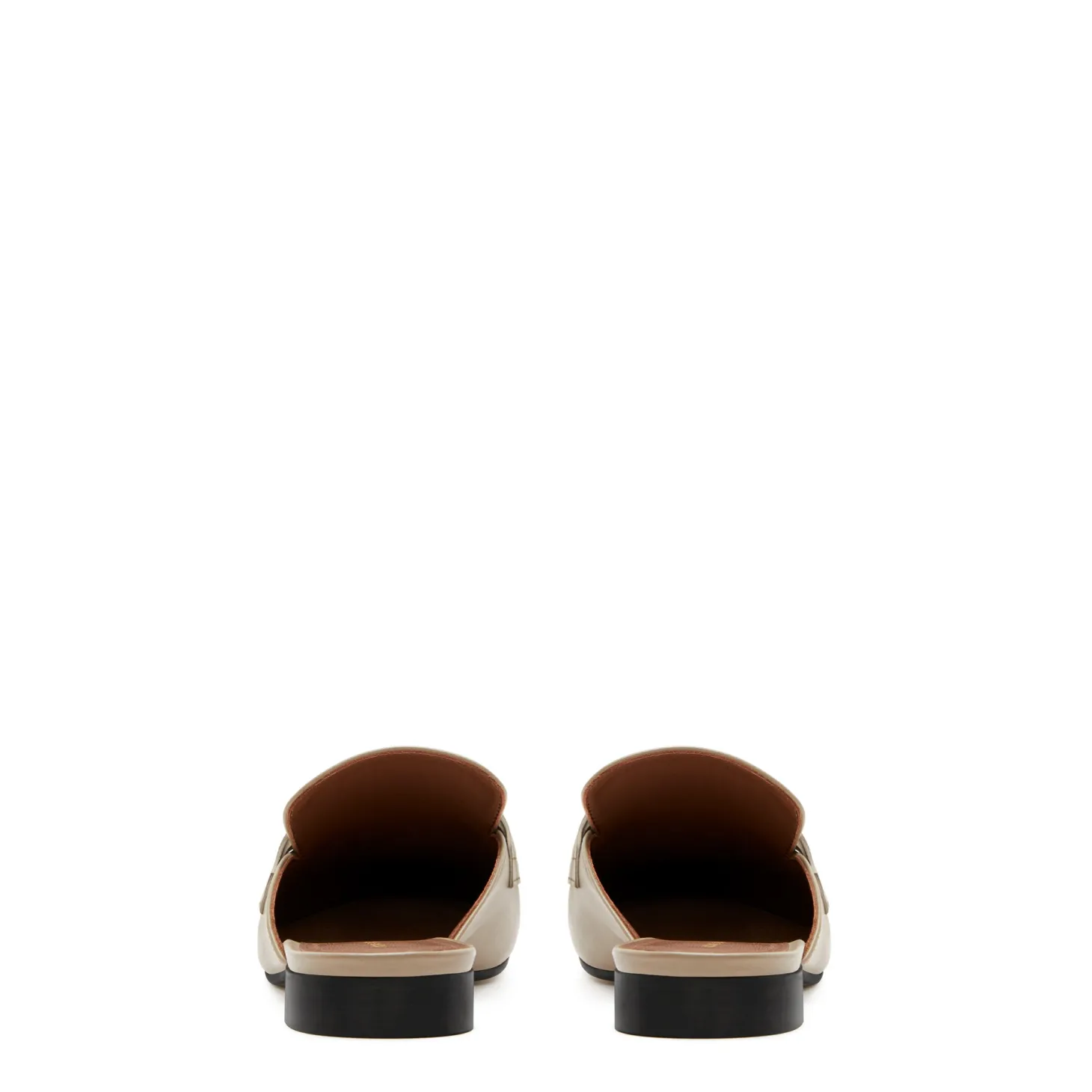 Isabel Bernard Vendôme Fleur taupe leren slipper loafers van kalfsleer Discount
