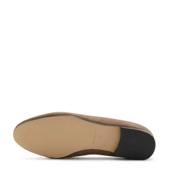 Isabel Bernard Vendôme Fleur taupe suède loafers Fashion