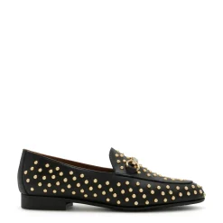 Isabel Bernard Vendôme Fleur zwarte kalfsleren loafers met studs Fashion