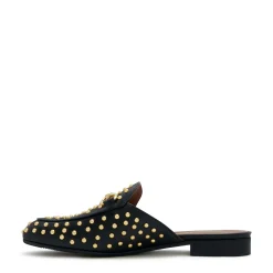 Isabel Bernard Vendôme Fleur zwarte kalfsleren slipper loafers met studs Cheap