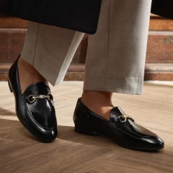 Isabel Bernard Vendôme Fleur zwarte lakleren loafers van kalfsleer Discount