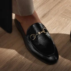 Isabel Bernard Vendôme Fleur zwarte lakleren loafers van kalfsleer Discount