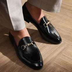Isabel Bernard Vendôme Fleur zwarte lakleren loafers van kalfsleer Discount