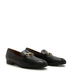 Isabel Bernard Vendôme Fleur zwarte leren loafers van kalfsleer Outlet