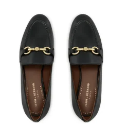 Isabel Bernard Vendôme Fleur zwarte leren loafers van kalfsleer Outlet
