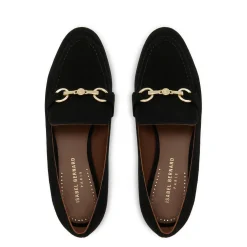 Isabel Bernard Vendôme Fleur zwarte suède loafers Best Sale