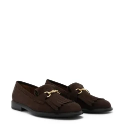 Isabel Bernard Vendôme Lave bruine suède loafers van kalfsleer Shop
