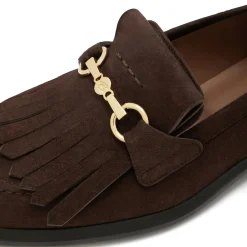 Isabel Bernard Vendôme Lave bruine suède loafers van kalfsleer Shop