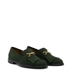 Isabel Bernard Vendôme Lave donkergroene suède loafers Best Sale