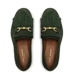 Isabel Bernard Vendôme Lave donkergroene suède loafers Best Sale