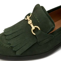 Isabel Bernard Vendôme Lave donkergroene suède loafers Best Sale