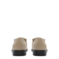 Isabel Bernard Vendôme Lave taupe leren loafers van kalfsleer New