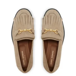 Isabel Bernard Vendôme Lave taupe suède loafers Store