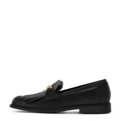 Isabel Bernard Vendôme Lave zwarte leren loafers van kalfsleer Discount