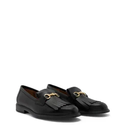 Isabel Bernard Vendôme Lave zwarte leren loafers van kalfsleer Discount