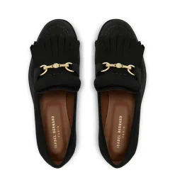 Isabel Bernard Vendôme Lave zwarte suède loafers Discount