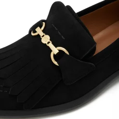 Isabel Bernard Vendôme Lave zwarte suède loafers Discount