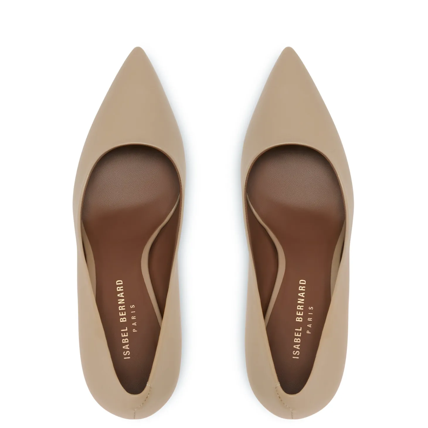 Isabel Bernard Vendôme Lianne beige leren pumps van kalfsleer Outlet