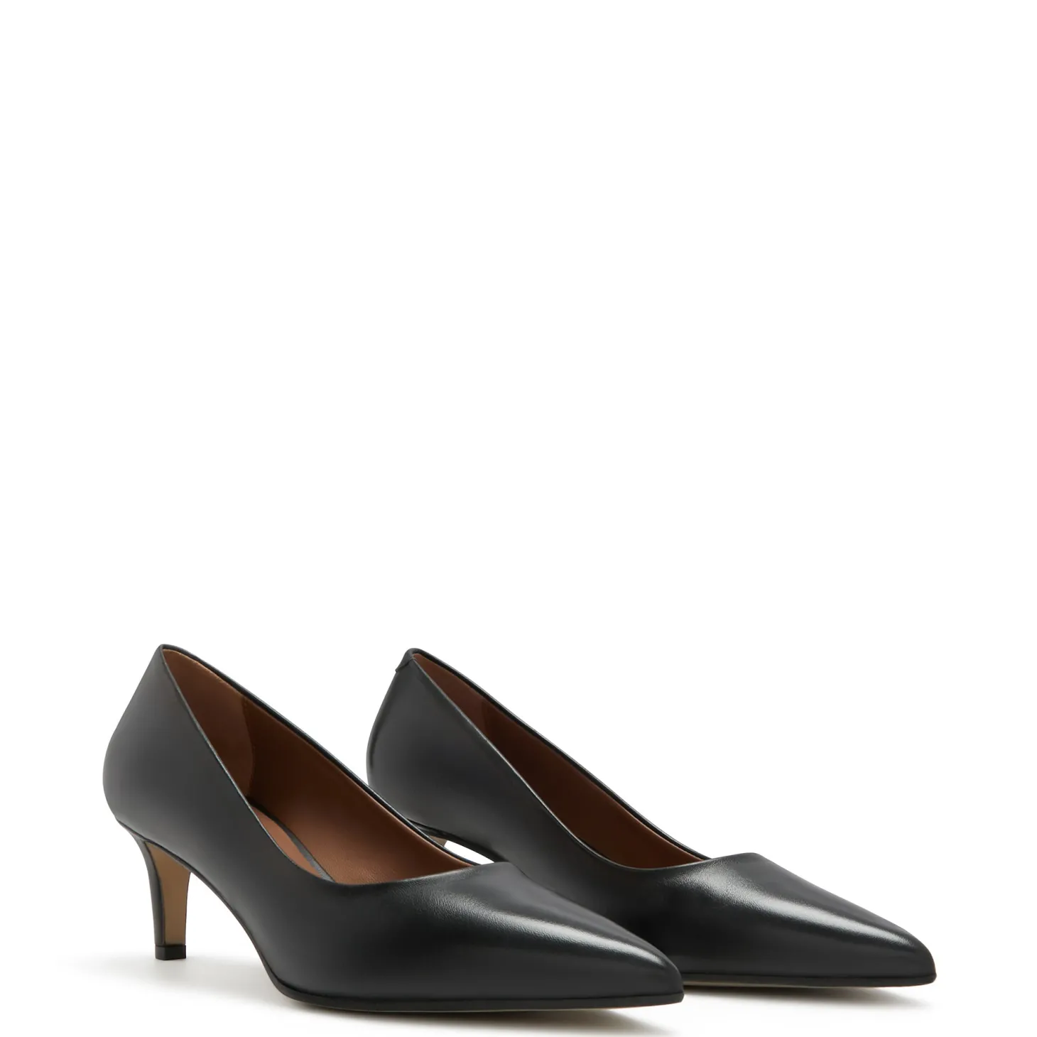 Isabel Bernard Vendôme Loraine zwarte leren pumps van kalfsleer New