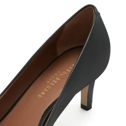 Isabel Bernard Vendôme Loraine zwarte leren pumps van kalfsleer New