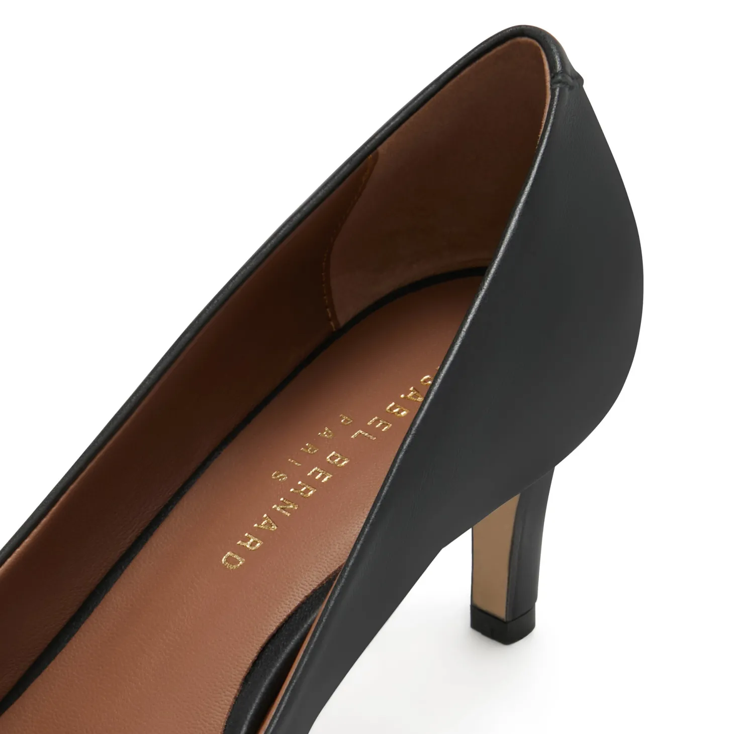 Isabel Bernard Vendôme Loraine zwarte leren pumps van kalfsleer New