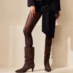 Isabel Bernard Vendôme Margot bruine suède laarzen Flash Sale