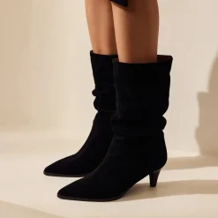 Isabel Bernard Vendôme Margot zwarte suède laarzen Flash Sale