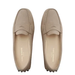 Isabel Bernard Vendôme Marie beige suède mocassins Cheap