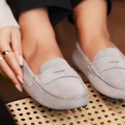 Isabel Bernard Vendôme Marie grijze suède mocassins Cheap