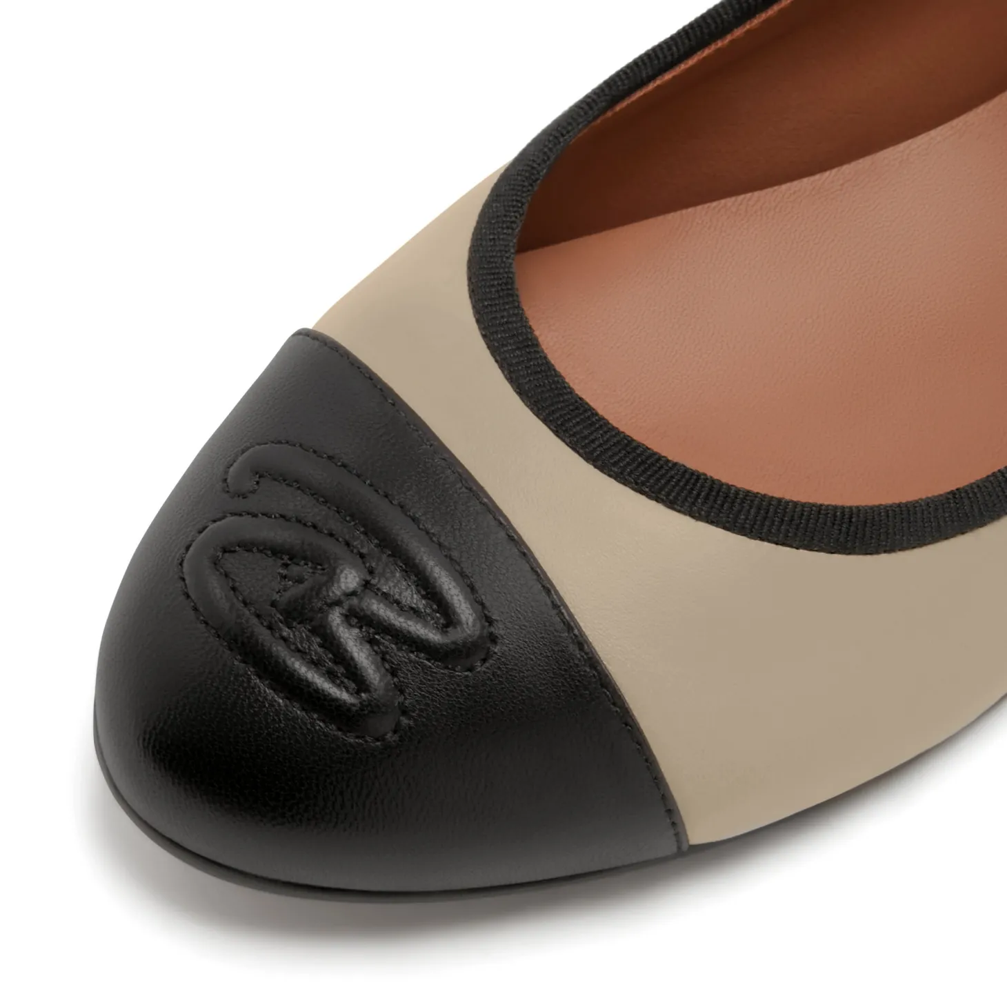 Isabel Bernard Vendôme Ynes taupe leren ballerina's van kalfsleer Cheap