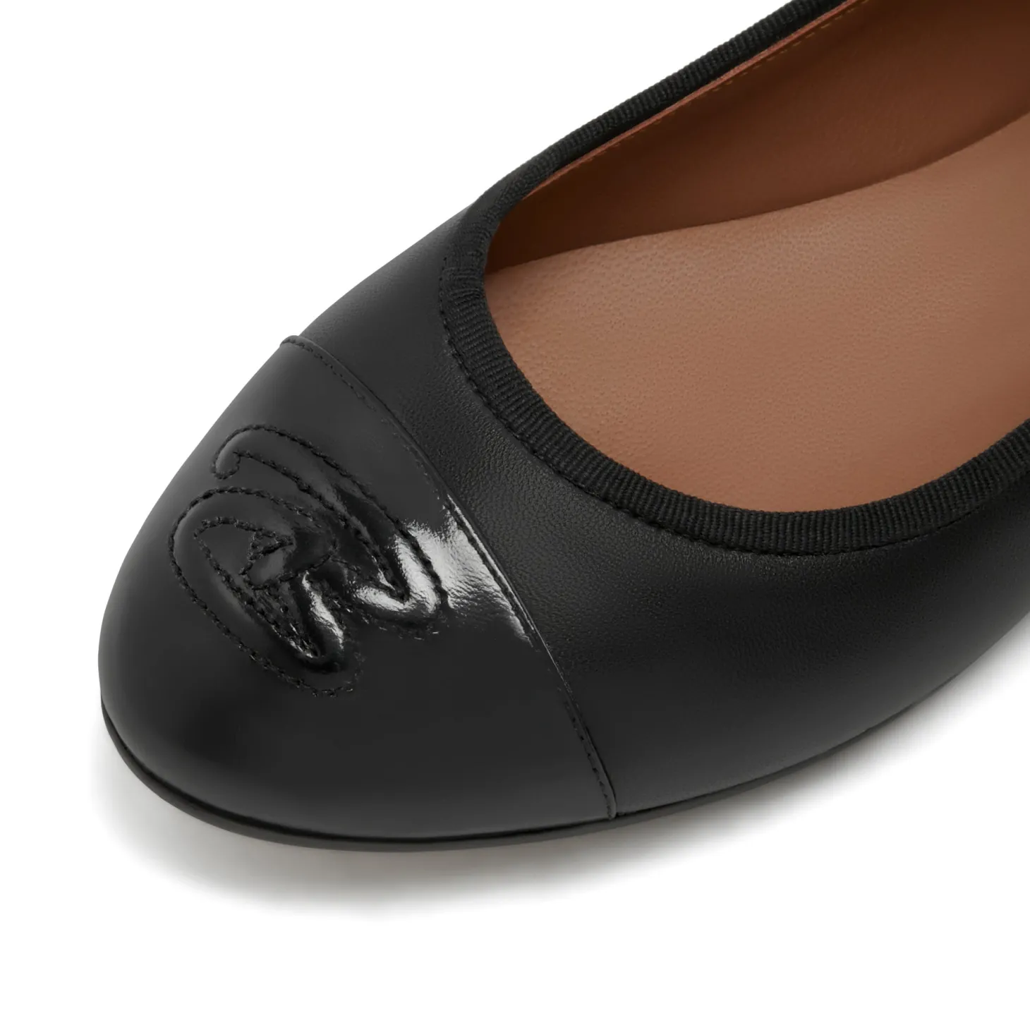 Isabel Bernard Vendôme Ynes zwarte leren ballerina's van kalfsleer Store